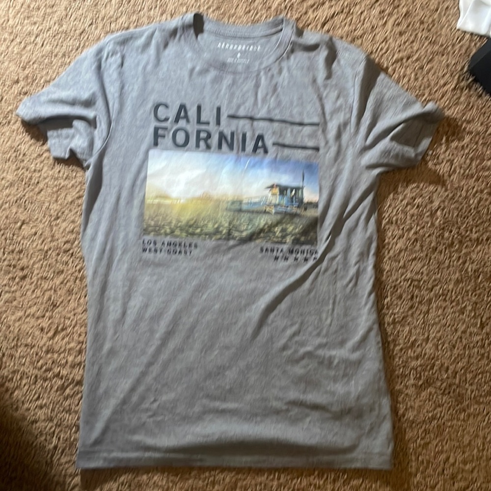 Aeropostale Mens Gray T-Shirt Small